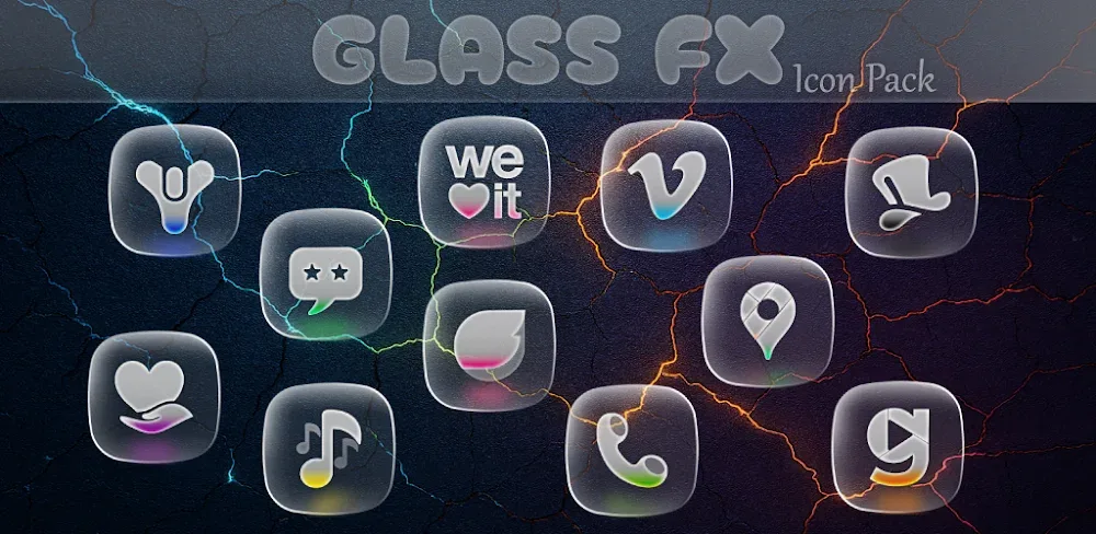 GlassFX Icon Pack v1.0.9 APK (Full Version)