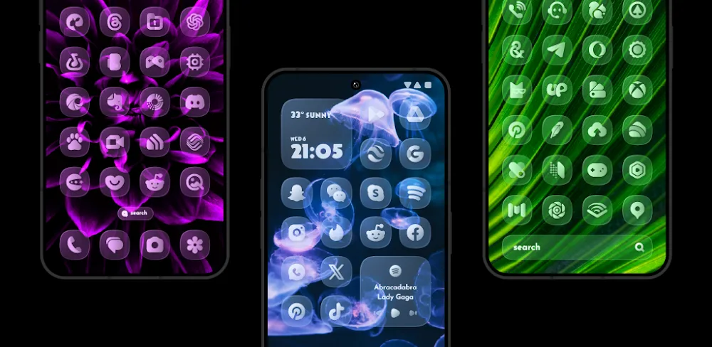 Glass Material You Icons v1.3 APK (Full Version)