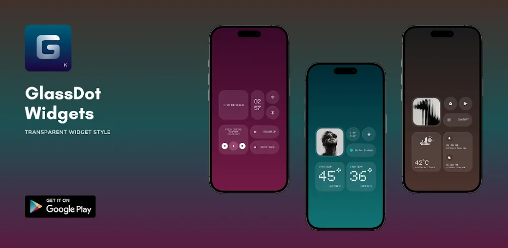 GlassDot Widgets For KWGT v2.2.1 APK (Full Version)