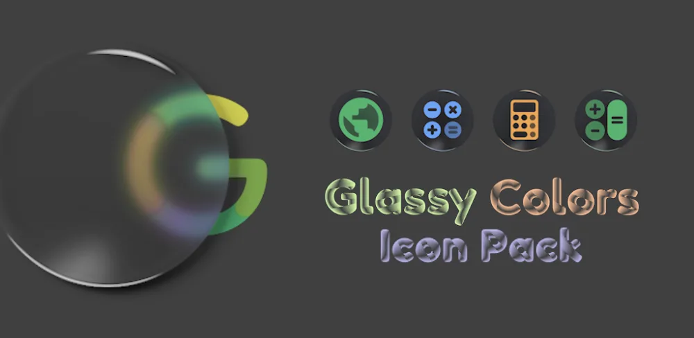 Glassy Colors Icons v1.3.0 APK (Full Version)