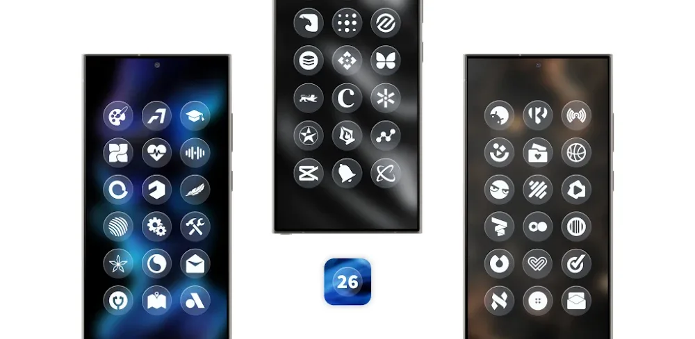 Glassy Round OS Icon Pack v6.6 APK (Full Version)