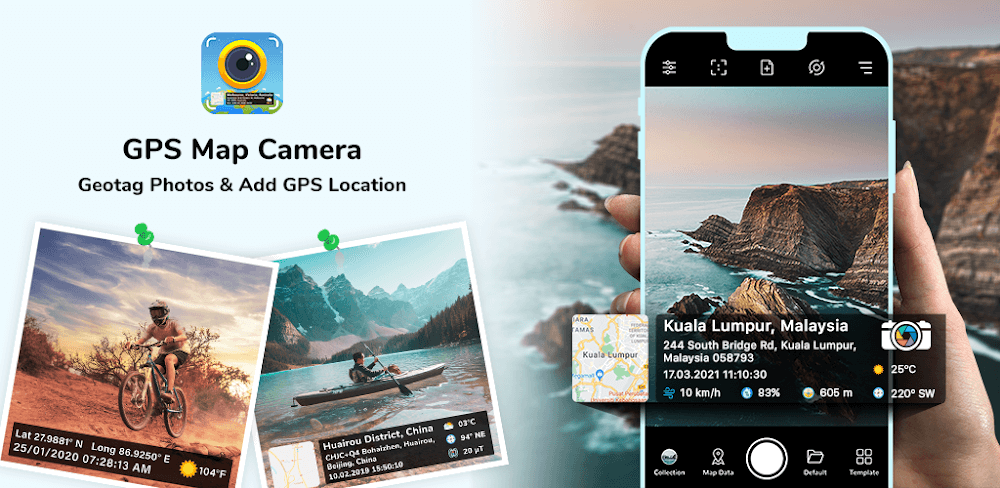 GPS Map Camera v1.9.18 MOD APK (Premium Unlocked)