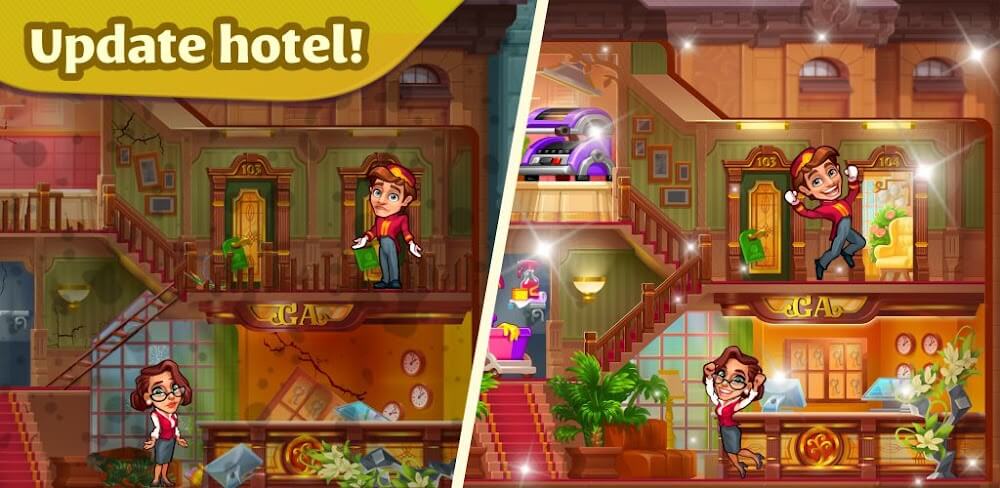 Grand Hotel Mania v4.18.8.1 MOD APK (Unlimited Money, High Reward)