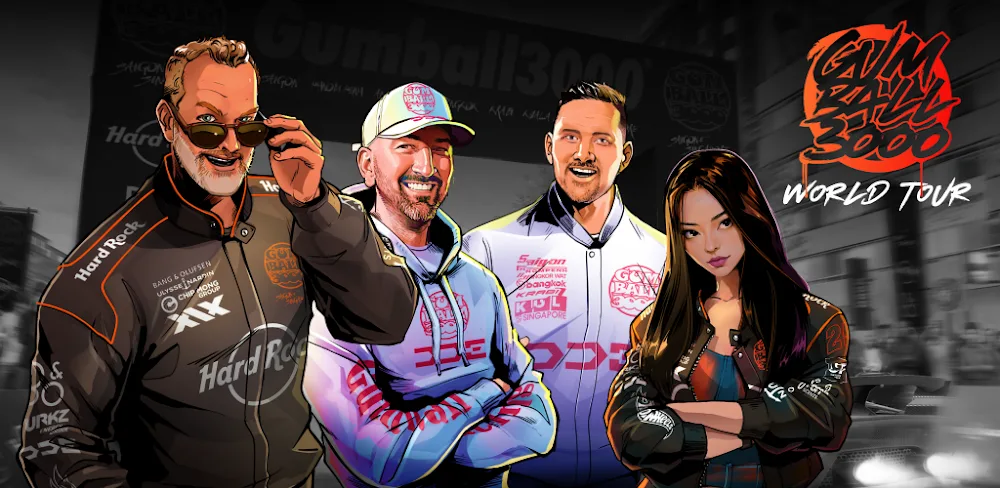 Gumball 3000: World Tour v1.124.0 MOD APK (Free Purchases)