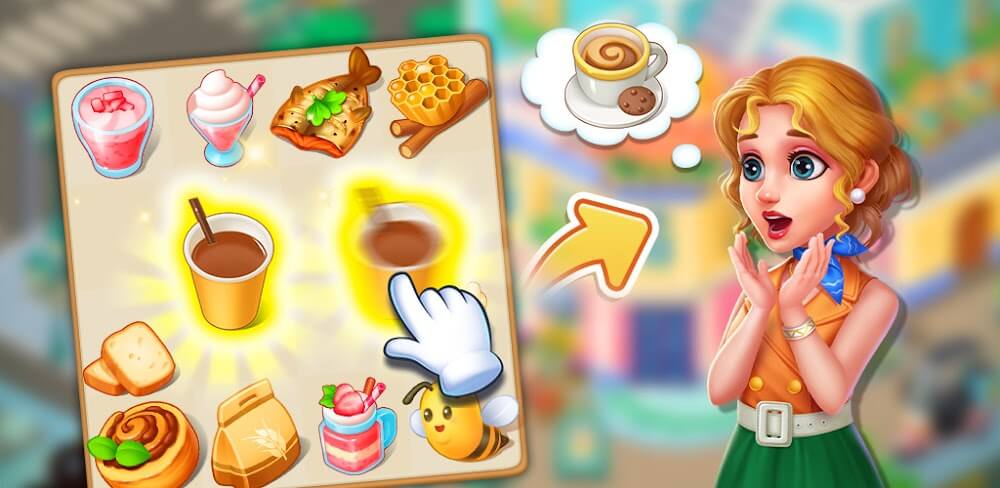 Happy Merge Cafe v1.1.2 MOD APK (Unlimited Money)