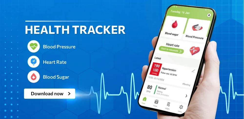 Health Tracker v1.0.55 MOD APK (Premium Unlocked)