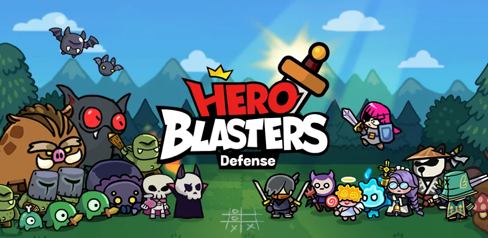 Hero Blasters: Defense v1.1.3 MOD APK (Menu, Currency, Free Purchase)