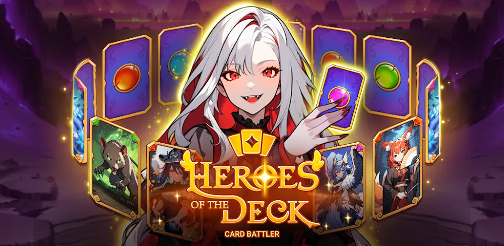 Hero Deck-Card Idle CCG v1.9.19.34 MOD APK (Menu, Unlimited Gems, Damage, God Mode)
