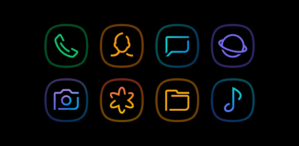 Horux Black - Icon Pack v9.5 APK (Full Version)