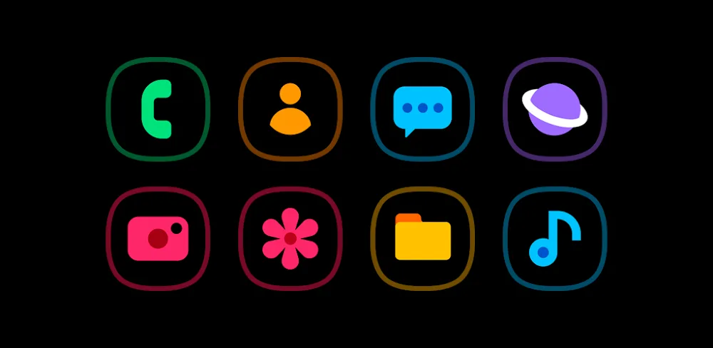 HuxOne Dark - Icon Pack v3.7 APK (Full Version)