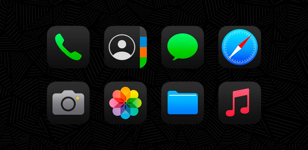 iDarkOS 18 - Icon Pack v1.5.0 APK (Full Version)