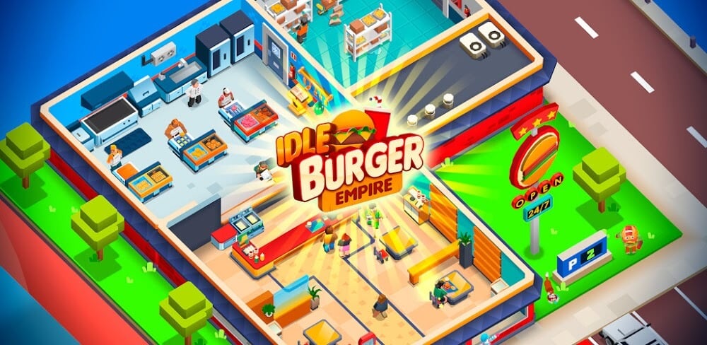 Idle Burger Empire Tycoon-Game