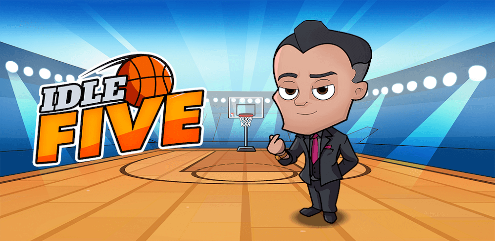 Idle Five Basketball Tycoon v1.51.1 MOD APK (Menu, Money, Energy)
