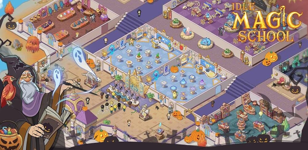 Idle Magic School v3.1.6 MOD APK (Unlimited Holy Water, Magic Fruit)