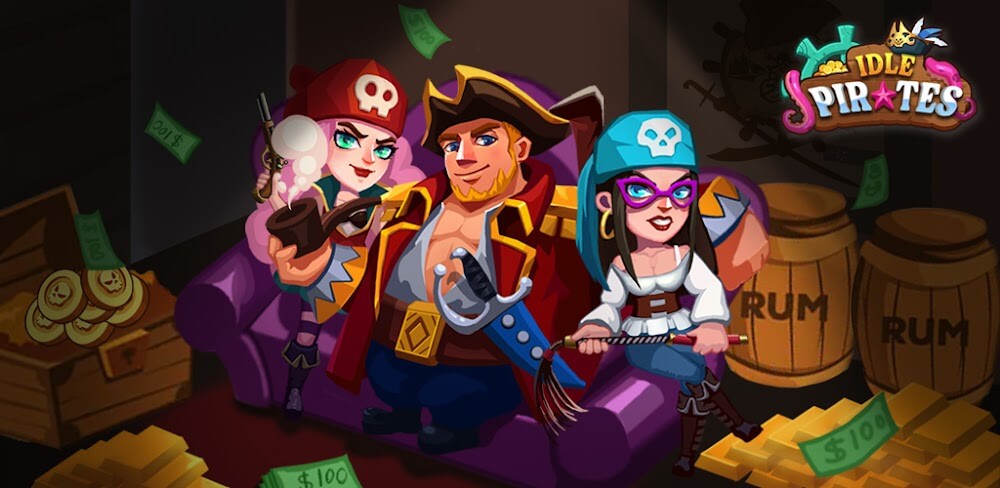 Idle Pirate - Deep Sea Tycoon v1.0.9 MOD APK (Unlimited Gold, Diamonds, Rum)