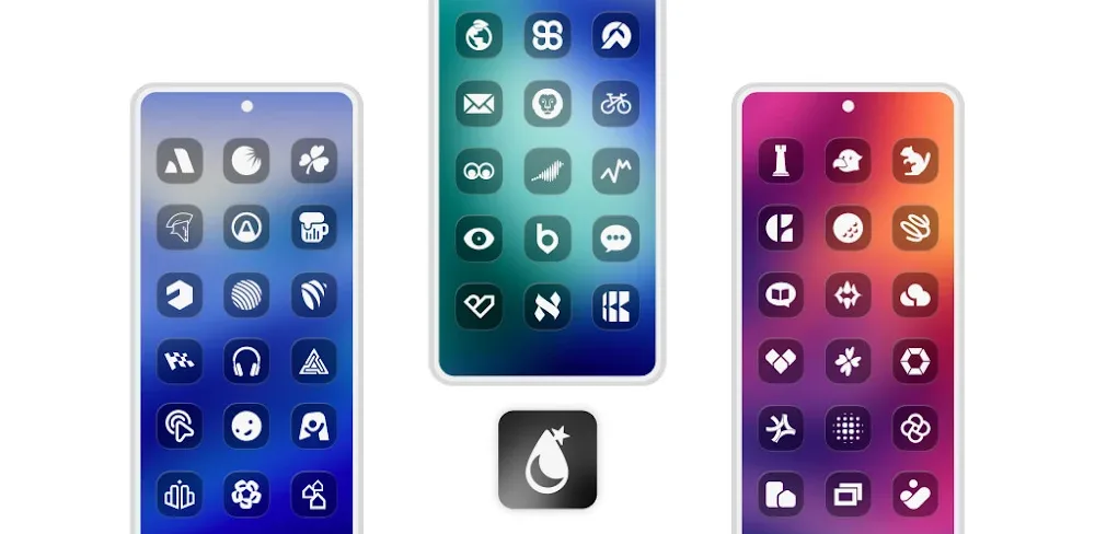 iGlass Dark OS 26 Icon Pack v6.6 APK (Full Version)