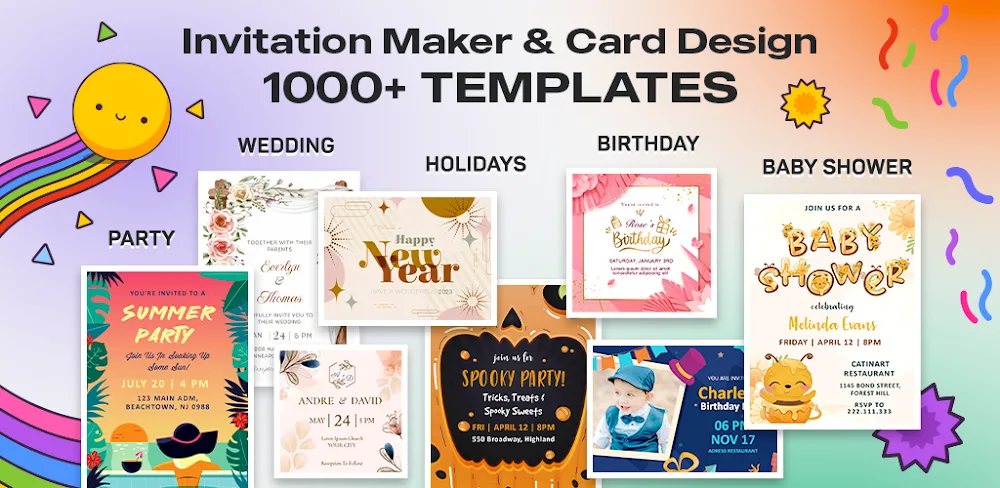 Invitation Maker & Card Design v2.2.0 MOD APK (Premium Unlocked)