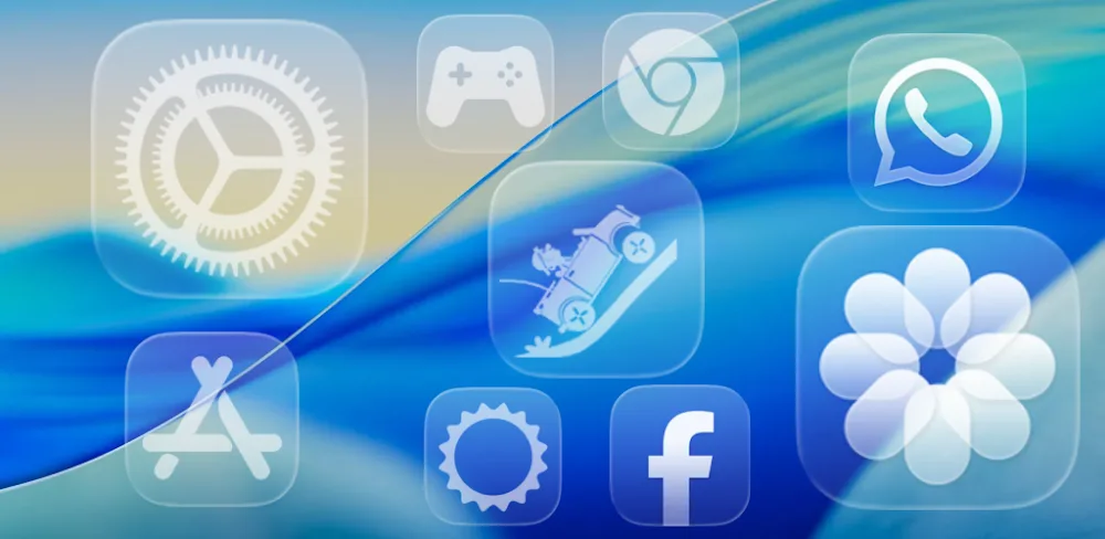 iOS Liquid Glass - Icon Pack v1.4 (Full Version)