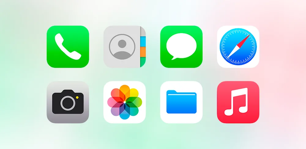 iPear iOS 17 - Icon Pack v1.4.8 APK (Full Version)