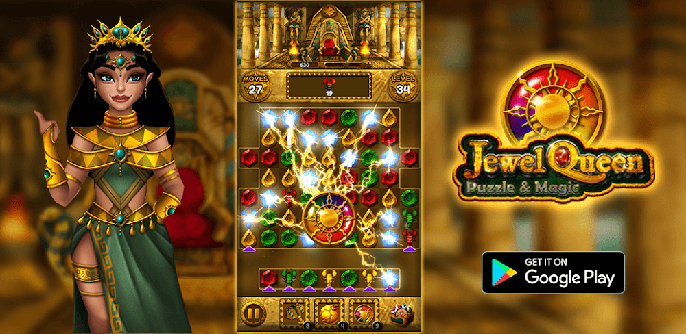 Jewel Queen: Puzzle & Magic v2.3.0 MOD APK (Unlimited Coins)