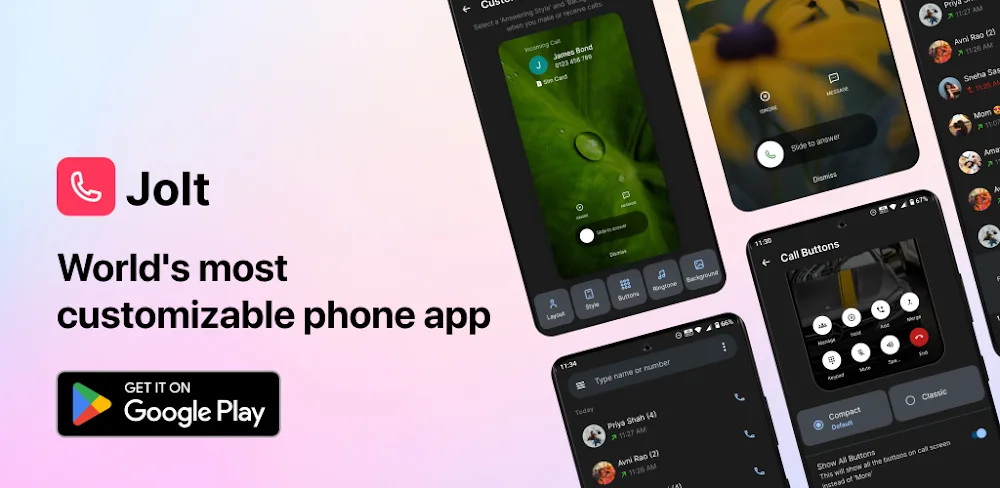 Jolt Call background & Screen v9.9.3 MOD APK (Premium Unlocked)