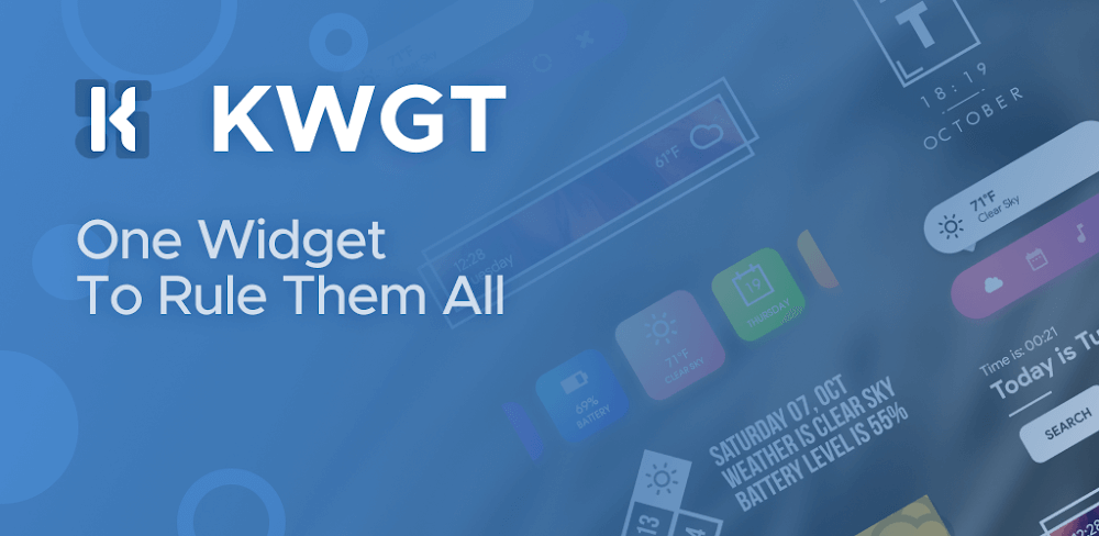 KWGT Kustom Widget Maker v3.82b614014aosp MOD APK (Pro Unlocked)