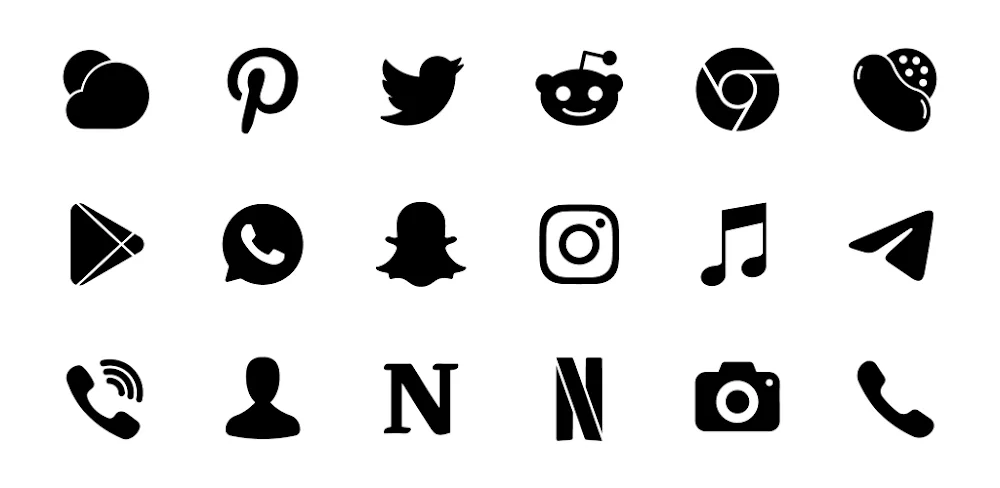 Lena Black - Glyph Icon Pack v2.2.0 APK (Full Version)