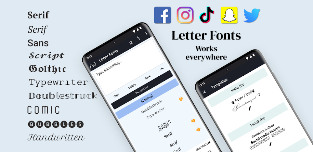 Letter Fonts v1.4.8 MOD APK (Premium Unlocked)