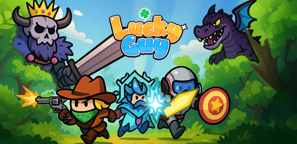 Lucky Heroes! : Defense Game v1.0.62 MOD APK (Menu, God Mod, Damage X10, Gems, No ADS)