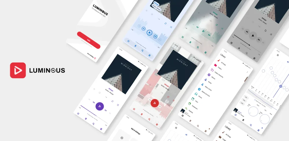 Luminous - Poweramp Skin v10.6.0 APK (Full Version)