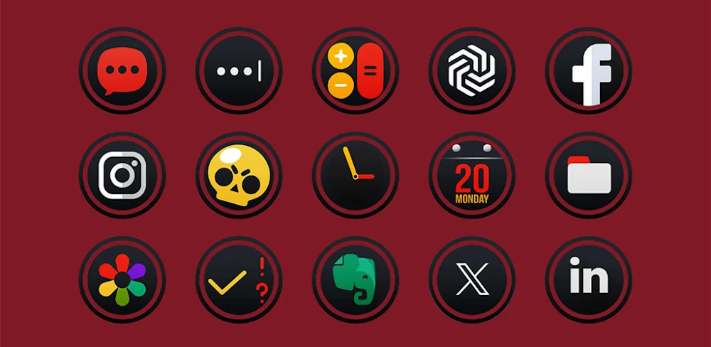 Mator Dark icon pack v1.2 APK (Full Version)