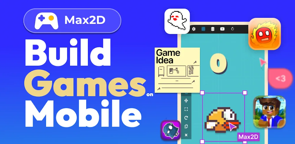 Max2D: Game Maker v2026.05.11 MOD APK (Premium Unlocked)