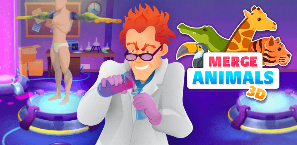 Merge Animals 3D MOD APK v1.12.10 (Free Rewards)