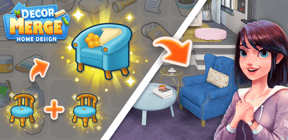 Merge Decor: Home Design v5.1.0 MOD APK (Unlimited Money)