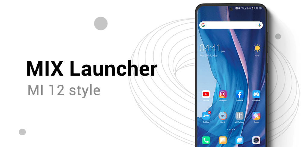 MiX Launcher 2 v6.1 MOD APK (Premium Unlocked)