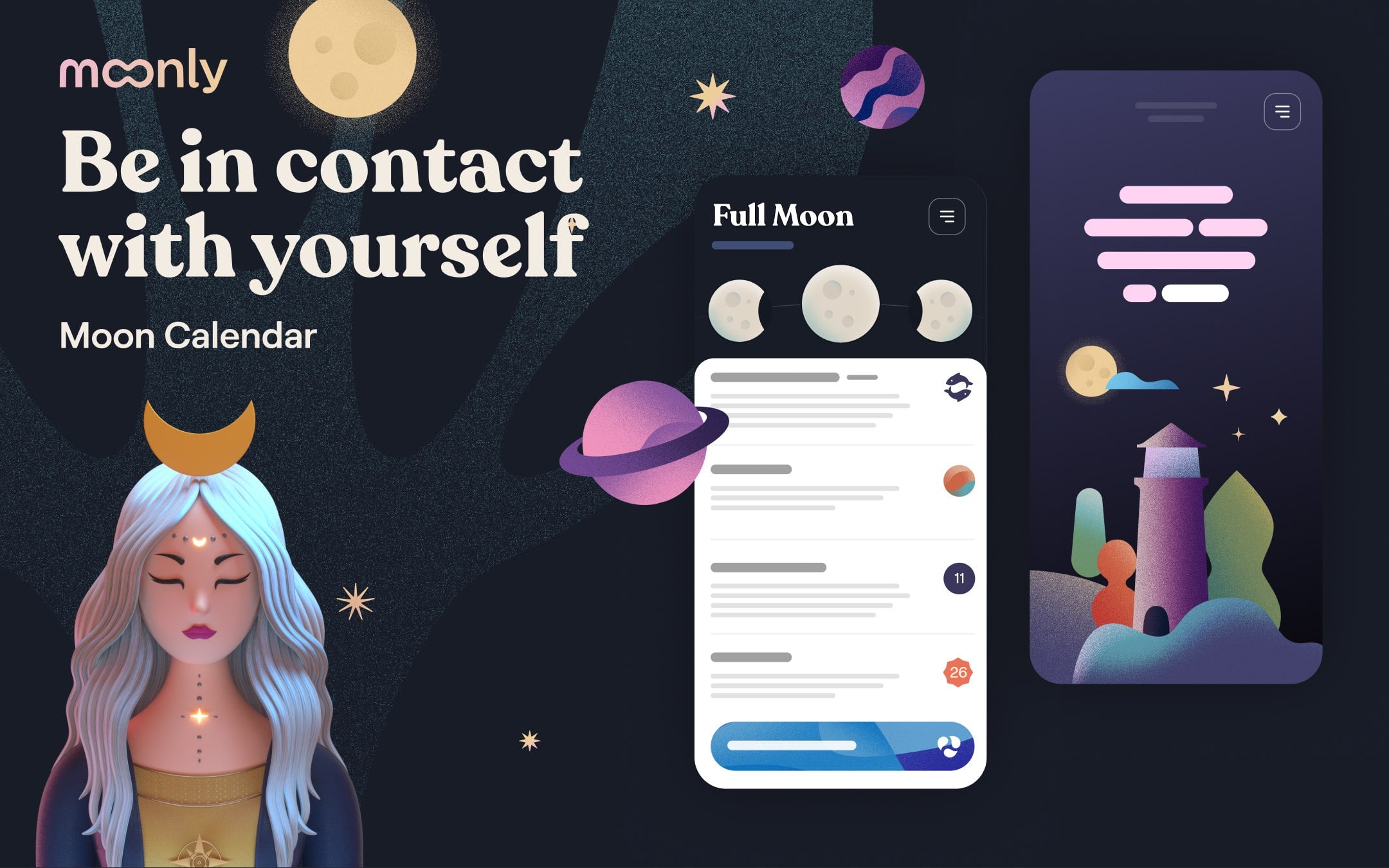 Moonly App: The Moon Calendar