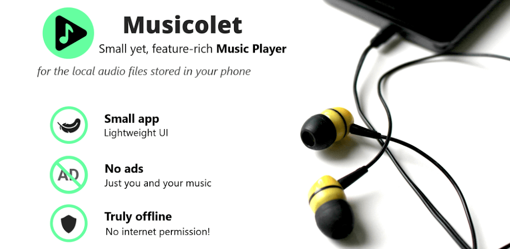 Musicolet Music Player v6.13 MOD APK (Pro Unlocked)