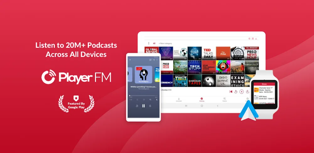 Player FM v8.0.1(27881) MOD APK (Premium Unlocked)