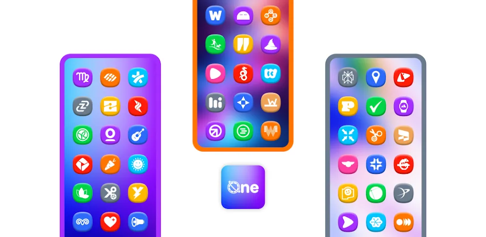 One 3D Color Icon Pack v6.6 APK (Full Version)
