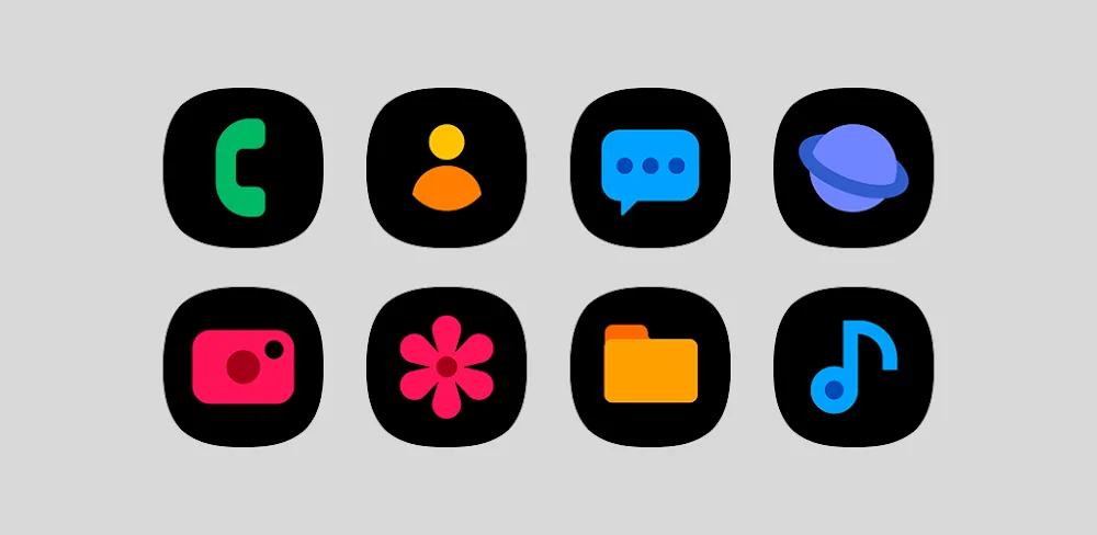 OneBlack - Icon Pack v8.8 APK (Full Version)