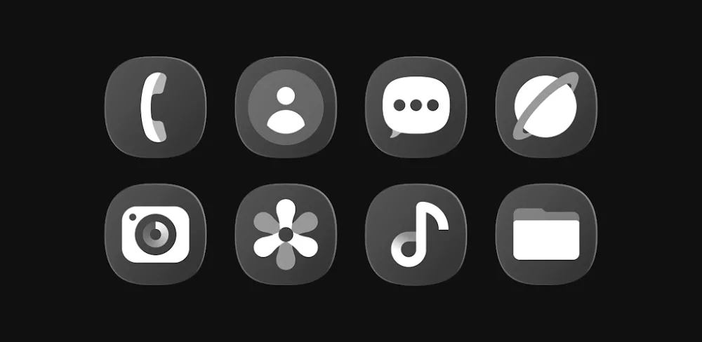 OneGlass 8 - Icon Pack v1.3.5 APK (Full Version)