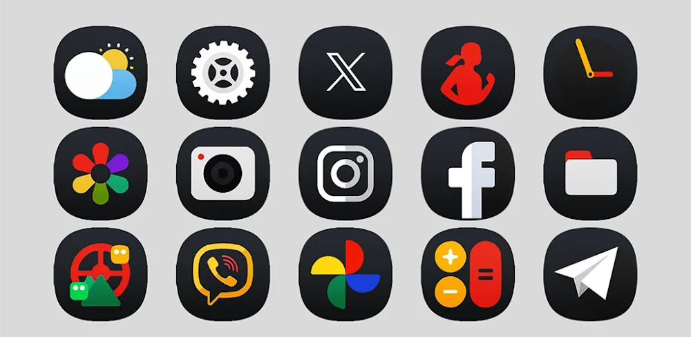 OneUI 7 Dark - Icon Pack v2.3 APK (Full Version)