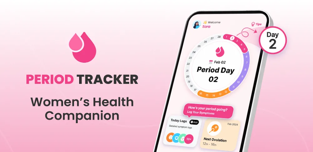 Period Tracker Ovulation Cycle v1.9.1 MOD APK (Premium Unlocked)