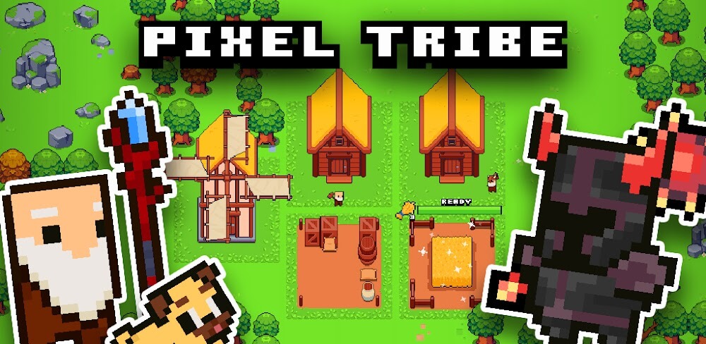 Pixel Tribe: Viking Kingdom MOD APK v0.9.3 (Unlock Skills, Free Purchase)
