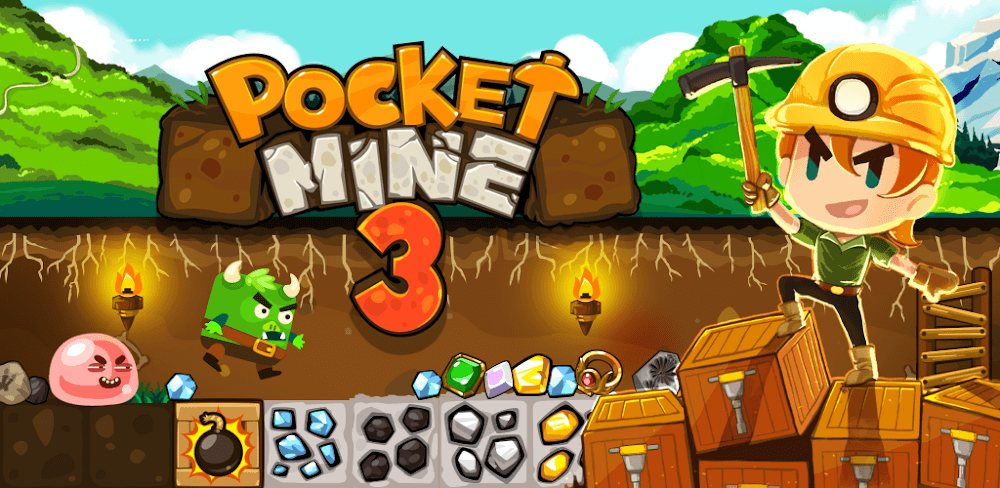 Pocket Mine 3 v67.1.0 MOD APK (Stamina, Double Cash, Magnet)