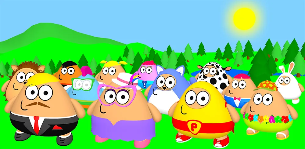 Pou 3D v1.0.77 MOD APK (Free Purchases)