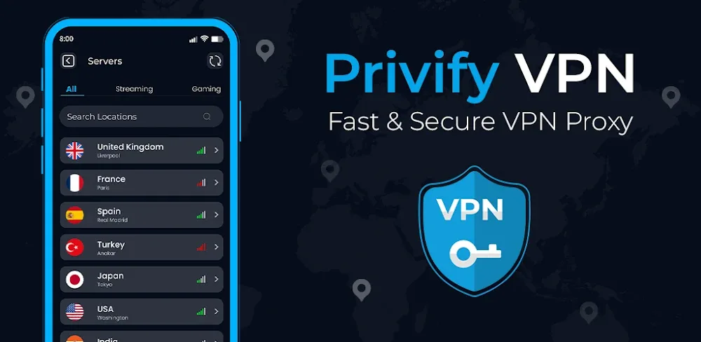 Privify: Fast Secure VPN Proxy v5.2.8 MOD APK (Premium Unlocked)