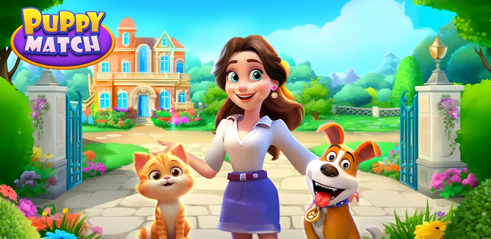 Puppy Match : Match 3 Game v1.7.3 MOD APK (Game Speed)