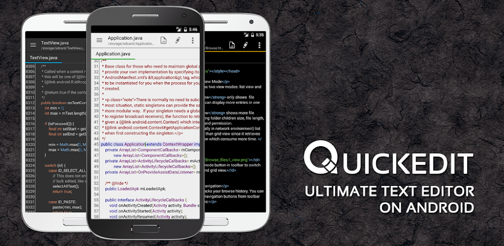 QuickEdit Text Editor Pro v1.12.11 APK + MOD (Pro Unlocked)