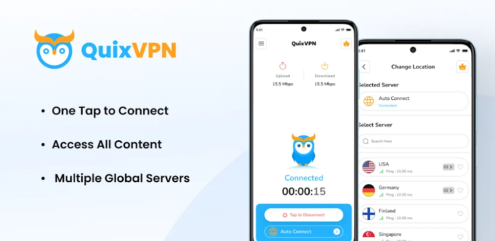 QuixVPN v1.13.9 MOD APK (Premium Unlocked)